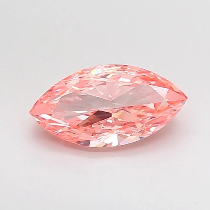 1.90ct MARQUISE Fancy Vivid Pink VVS2 Coloured Lab diamond