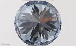 0.34ct ROUND Fancy Intense Blue VS1 Coloured Lab diamond