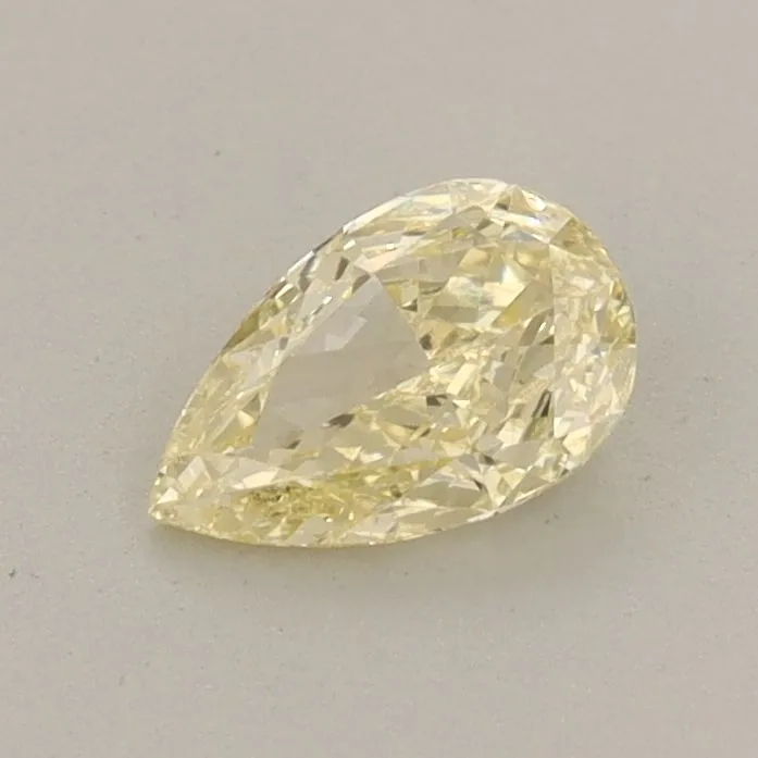 0.45ct PEAR Fancy Yellow VS2 Coloured Lab diamond