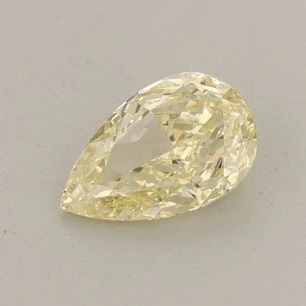 0.45ct PEAR Fancy Yellow VS2 Coloured Lab diamond