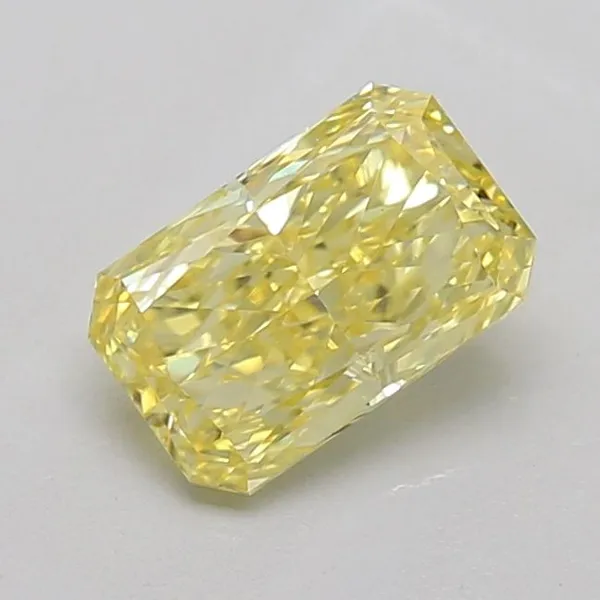 1.17ct RADIANT Fancy Intense Yellow VVS2 Coloured Lab diamond
