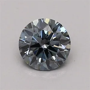 0.52ct ROUND Fancy Intense Blue VS1 Coloured Lab diamond