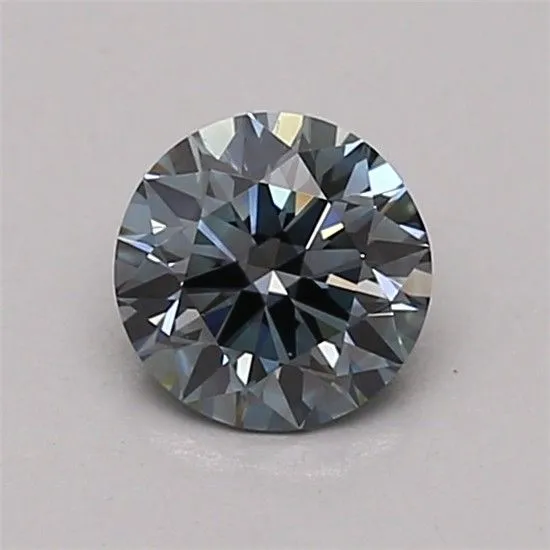 0.52ct ROUND Fancy Intense Blue VS1 Coloured Lab diamond
