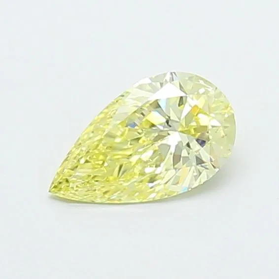0.53ct PEAR Fancy Yellow SI1 Coloured Lab diamond