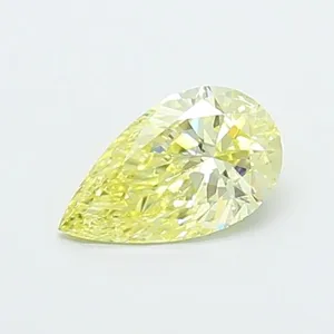 0.53ct PEAR Fancy Yellow SI1 Coloured Lab diamond