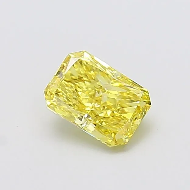 1.00ct RADIANT Fancy Vivid Yellow VS2 Coloured Lab diamond
