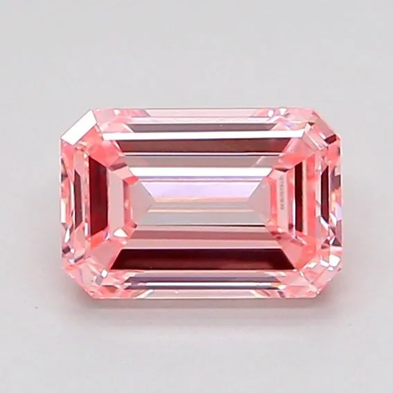 0.97ct EMERALD Fancy Intense Pink VVS2 Coloured Lab diamond