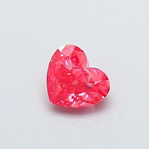 1.01ct HEART Fancy Vivid Pink VS1 Coloured Lab diamond