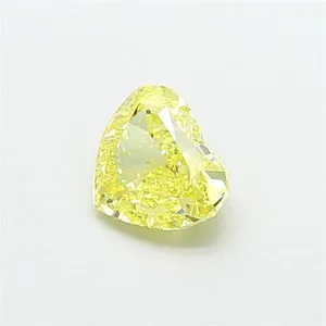 1.1ct HEART Fancy Intense Yellow VS1 Coloured Lab diamond