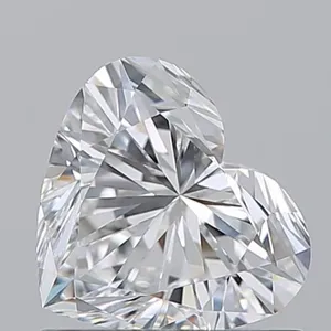 0.9ct HEART D VVS1 Natural diamond