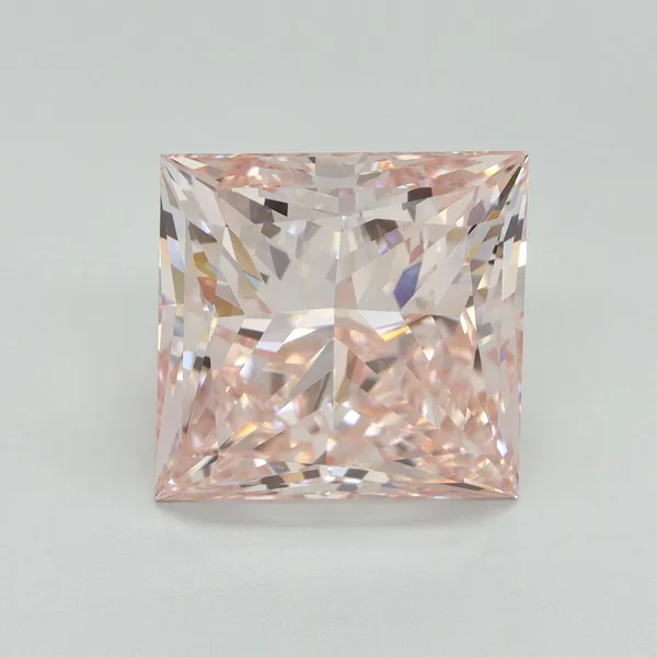7.56ct PRINCESS Fancy Intense Pink VS1 Coloured Lab diamond