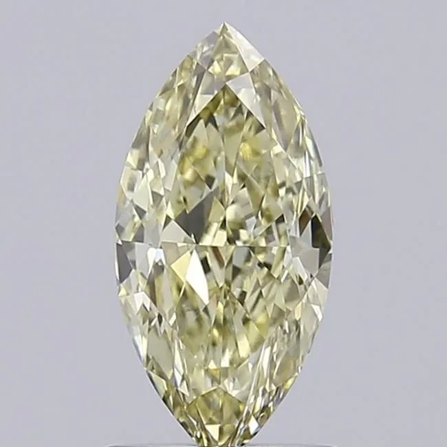 1.04ct MARQUISE Fancy Light Yellow VVS2 Coloured Lab diamond