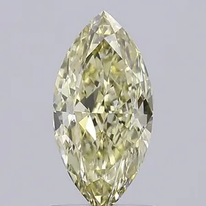 1.04ct MARQUISE Fancy Light Yellow VVS2 Coloured Lab diamond