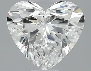 0.6ct HEART F VVS2 Natural diamond
