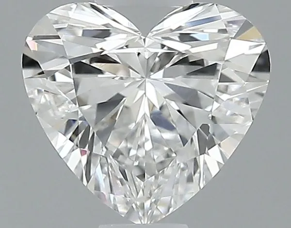 0.6ct HEART F VVS2 Natural diamond