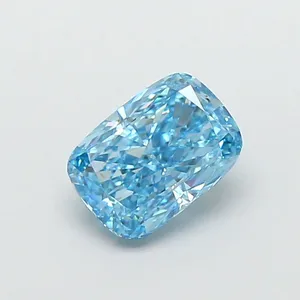 1.1ct CUSHION Fancy Vivid Blue VS1 Coloured Lab diamond