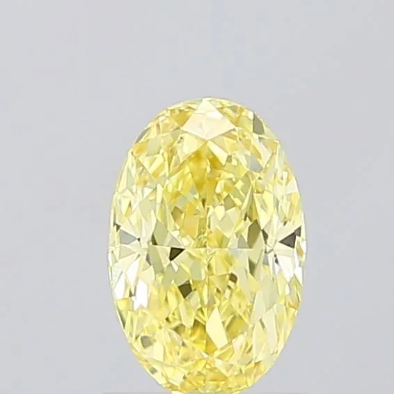 1.04ct OVAL Fancy Intense Yellow VS1 Coloured Lab diamond
