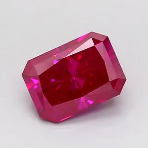 0.91ct RADIANT Fancy Vivid Pink VS2 Coloured Lab diamond
