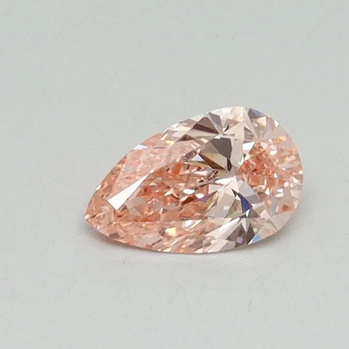 0.30ct PEAR Fancy Vivid Pink VS2 Coloured Lab diamond