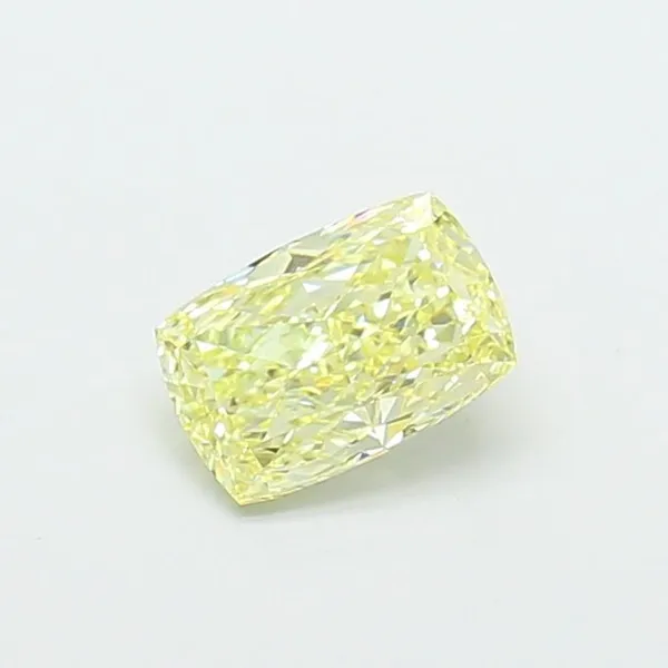 1.13ct CUSHION Fancy Light Yellow VVS2 Coloured Lab diamond