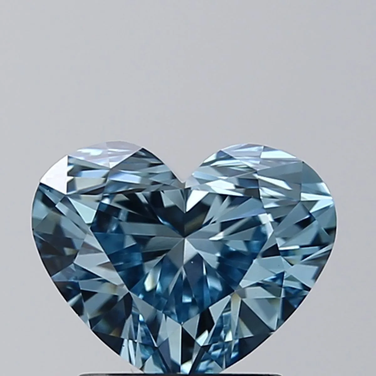 1.51ct HEART Fancy Intense Blue VS1 Coloured Lab diamond