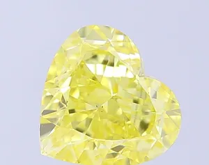 1.52ct HEART Fancy Intense Yellow VS1 Coloured Lab diamond