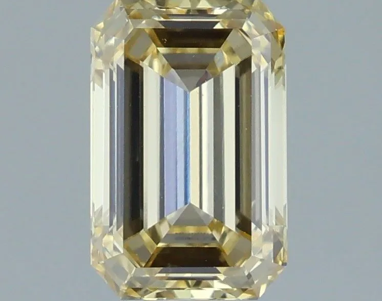 1.36ct EMERALD Fancy Light Yellow VS1 Coloured Lab diamond