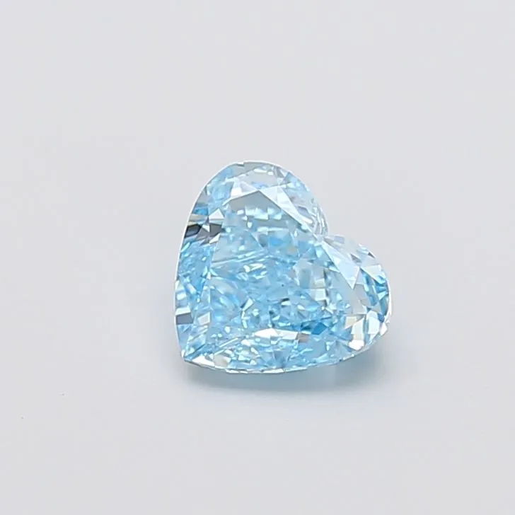1.10ct HEART Fancy Vivid Blue VS1 Coloured Lab diamond