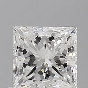 0.58ct PRINCESS E VVS2 Natural diamond
