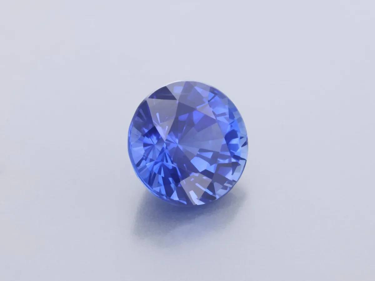 1.36ct Blue Sapphire, Round gemstone