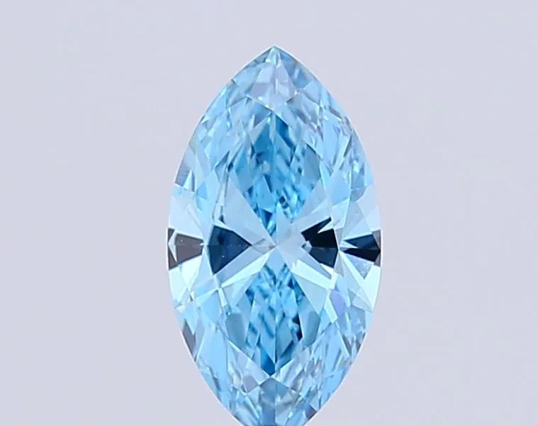 2.01ct MARQUISE Fancy Vivid Blue VS1 Coloured Lab diamond