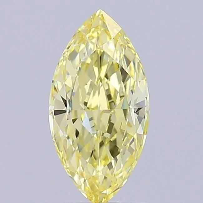 2.04ct MARQUISE Fancy Yellow VS1 Coloured Lab diamond