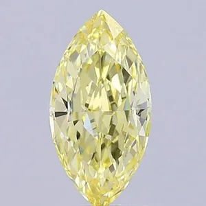 2.04ct MARQUISE Fancy Yellow VS1 Coloured Lab diamond