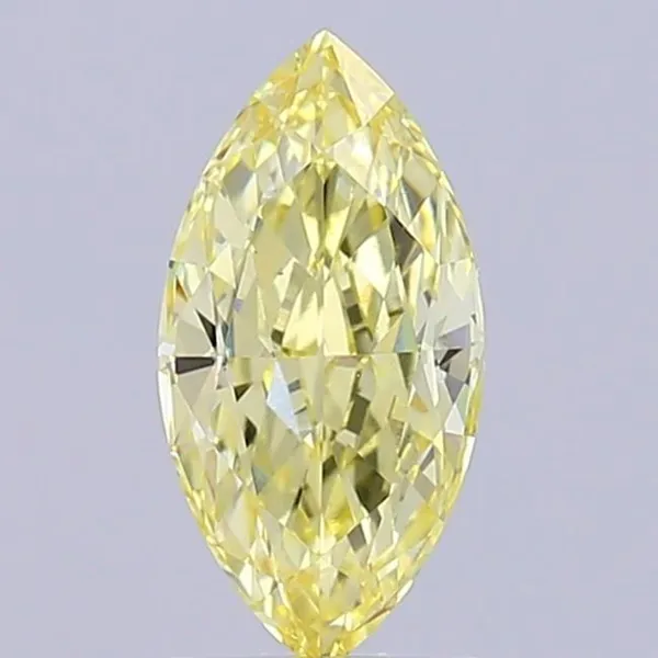 2.04ct MARQUISE Fancy Yellow VS1 Coloured Lab diamond
