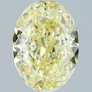 1.03ct OVAL Fancy Yellow VS2 Coloured Lab diamond