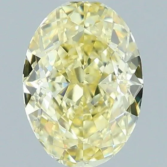 1.03ct OVAL Fancy Yellow VS2 Coloured Lab diamond