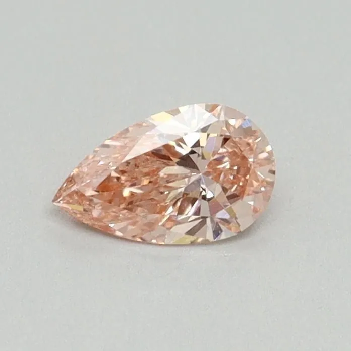 0.30ct PEAR Fancy Intense Pink VVS2 Coloured Lab diamond