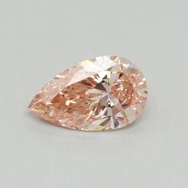0.3ct PEAR Fancy Intense Pink VVS2 Coloured Lab diamond