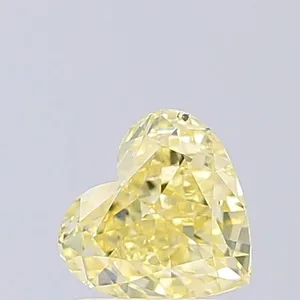 1.07ct HEART Fancy Intense Yellow SI1 Coloured Lab diamond