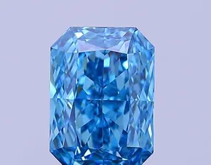 1.01ct RADIANT Fancy Vivid Blue VVS2 Coloured Lab diamond