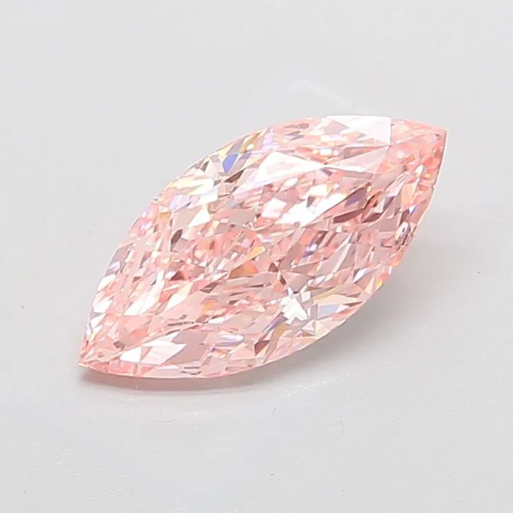 2.50ct MARQUISE Fancy Vivid Pink VVS2 Coloured Lab diamond