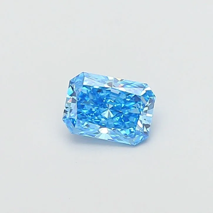 1.03ct RADIANT Fancy Vivid Blue VS1 Coloured Lab diamond