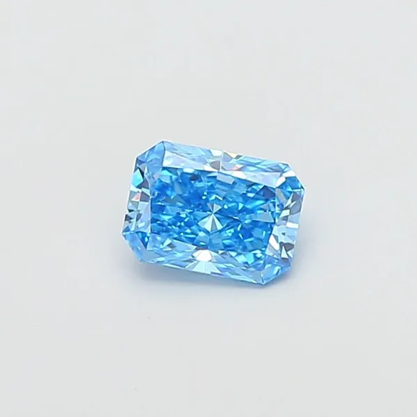 1.03ct RADIANT Fancy Vivid Blue VS1 Coloured Lab diamond