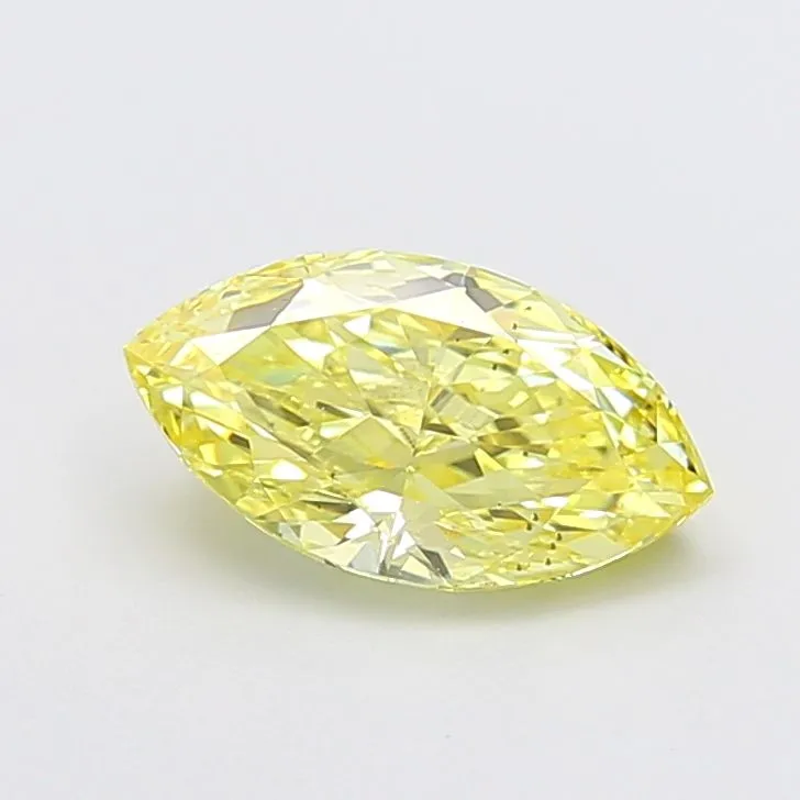 2.05ct MARQUISE Fancy Intense Yellow VS2 Coloured Lab diamond