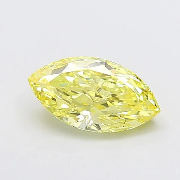 2.05ct MARQUISE Fancy Intense Yellow VS2 Coloured Lab diamond