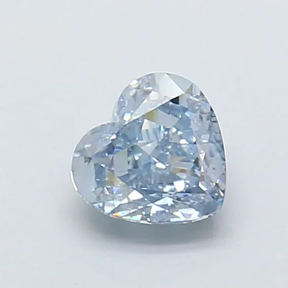 1.00ct HEART Fancy Intense Blue VVS2 Coloured Lab diamond