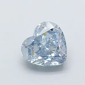 1ct HEART Fancy Intense Blue VVS2 Coloured Lab diamond