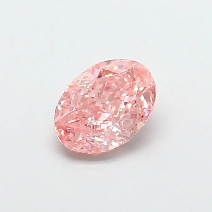 1.05ct OVAL Fancy Vivid Pink VVS2 Coloured Lab diamond