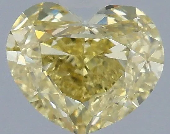 1.5ct HEART Fancy Intense Yellow VVS2 Coloured Lab diamond