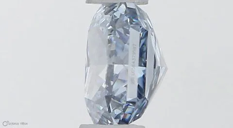 0.41ct RADIANT Fancy Vivid Blue VS1 Coloured Lab diamond